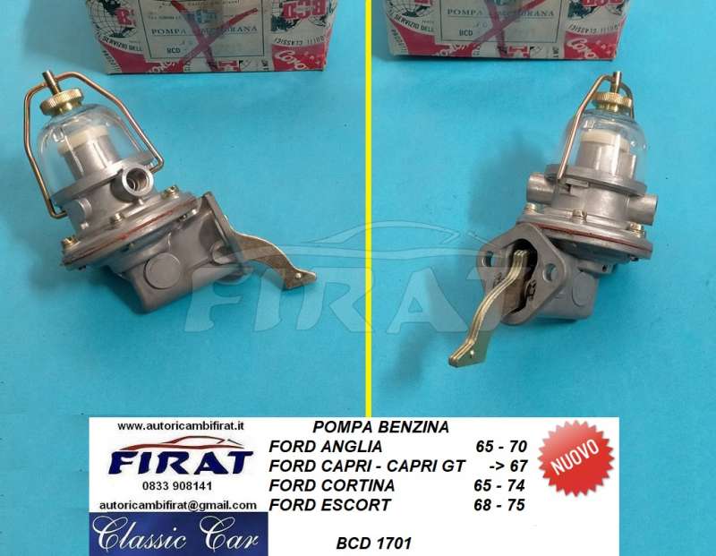 POMPA BENZINA FORD ANGLIA-CAPRI-CORTINA-ESCORT (1701)